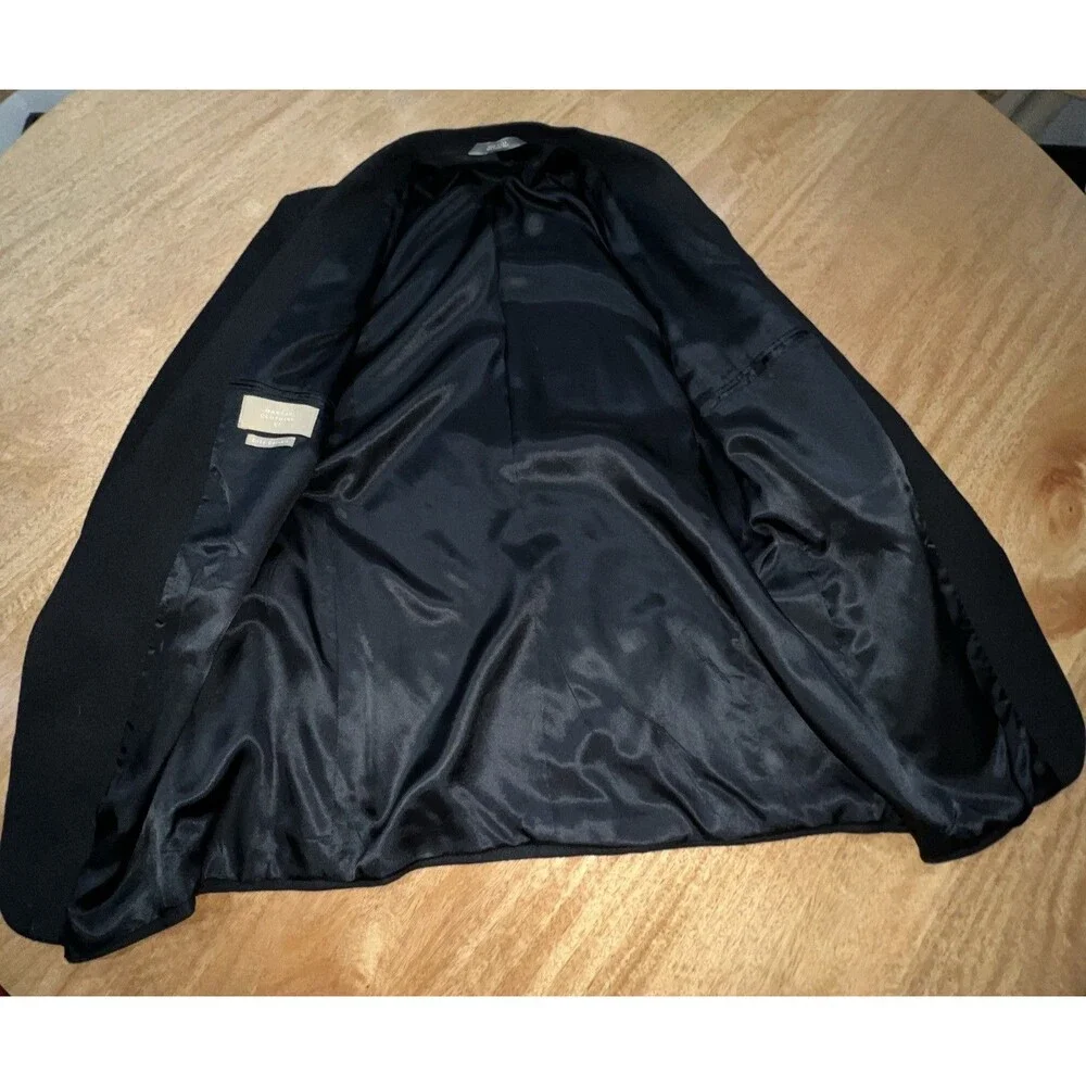Haggar City Casuals Men’s Black Blazer‎ 44L Long Vintage Sport Coat